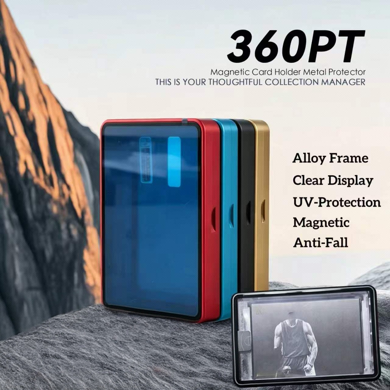 Aluminum Alloy Magnetic Card D - огляд і ціна Graded Card Display