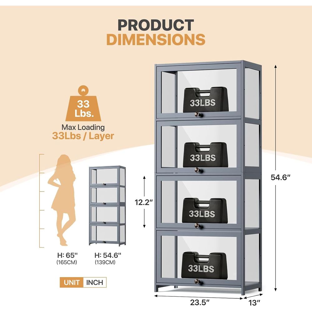4-Tier Acrylic Display Case fo - огляд і ціна Display Case Acrylic