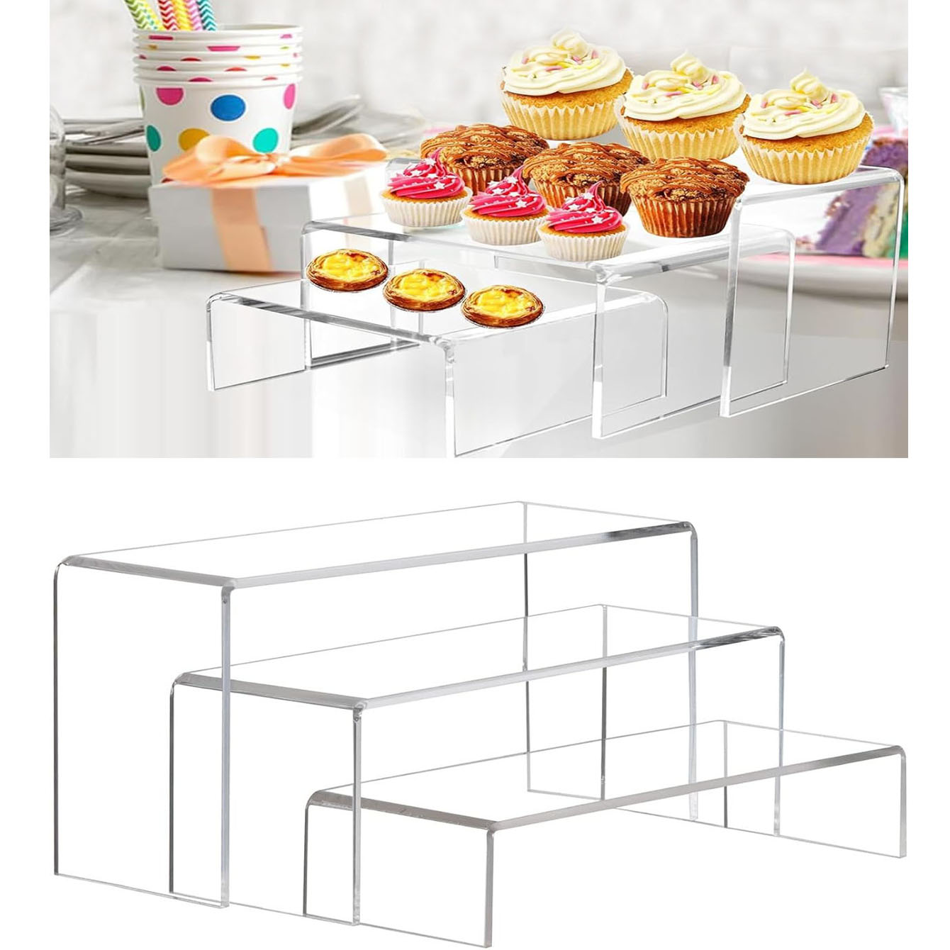 3 pieces of acrylic display sh - огляд і ціна Pop Display Shelf