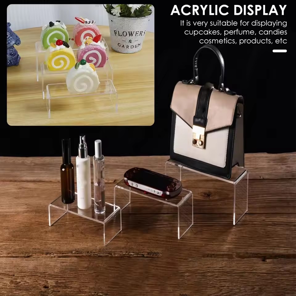 3/6/9/12Pc Clear Acrylic Displ - огляд і ціна Display Risers Set