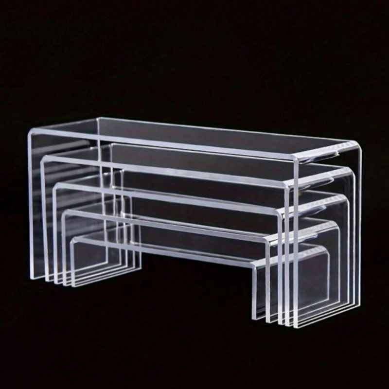 3/5Pcs Acrylic Display Stand B - огляд і ціна Display Risers Set