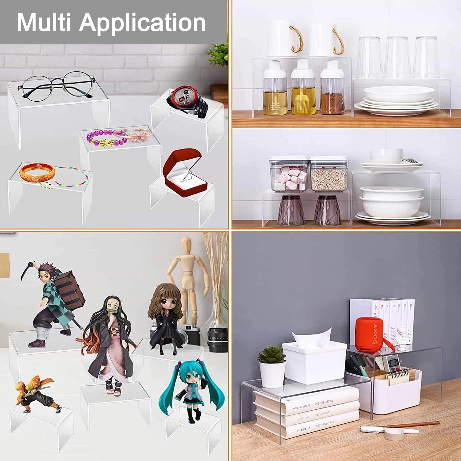 U Shape Acrylic Display Risers - огляд і ціна Pop Display Shelf