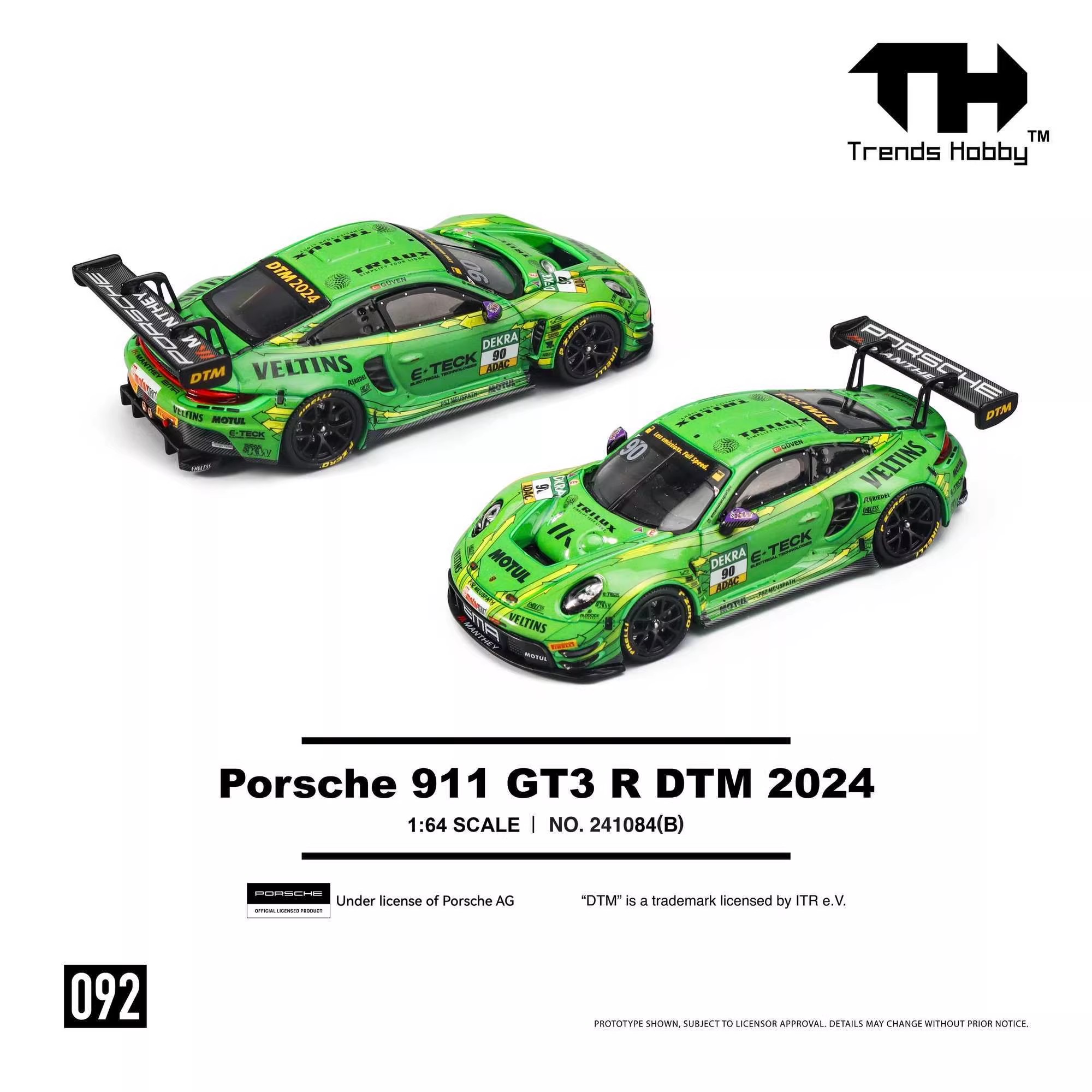 TH 1/64 Porsche 911 GT3 R LeMa - огляд і ціна Die Cast Car 1 64