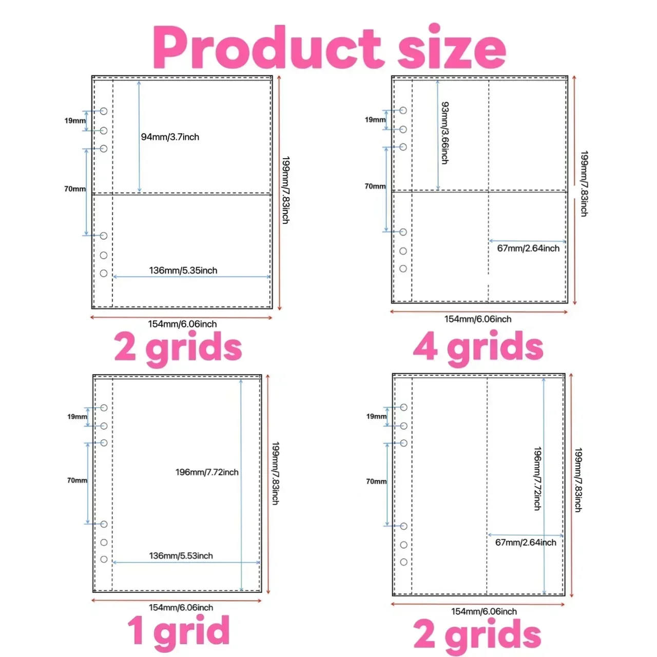 1-4 Grid Transparent Photocard - огляд і ціна Card Penny Sleeve